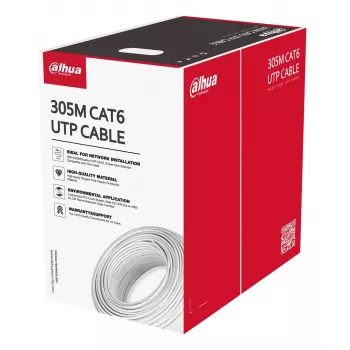 Dahua Technology PFM920I-6UN-C-V2 tinklo kabelis baltas 305 m Cat6 U/UTP (UTP)