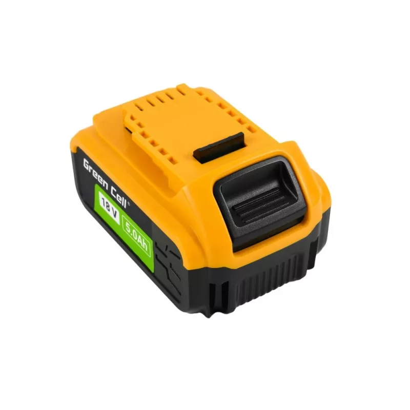 Green Cell baterija, skirta DeWalt XR 18V 5Ah elektrinio įrankio akumuliatoriui DCB184