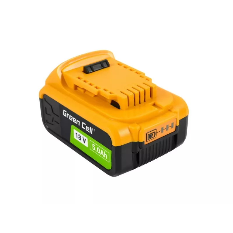 Green Cell baterija, skirta DeWalt XR 18V 5Ah elektrinio įrankio akumuliatoriui DCB184
