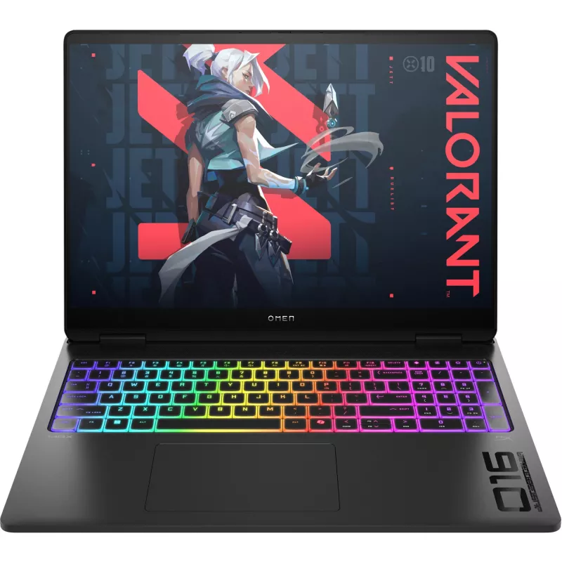HP OMEN MAX žaidimų nešiojamas kompiuteris 16-ah0073ng 16 colių WQXGA OLED Core Ultra 7 255HX 32GB/2TB RTX 5070Ti W11Home - klaviatūros išdėstymas gali būti vokiškas
