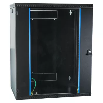 EFB 19 WandEnclosure 15HE, fest, 1-piece, RAL9005, Depth 450 mm