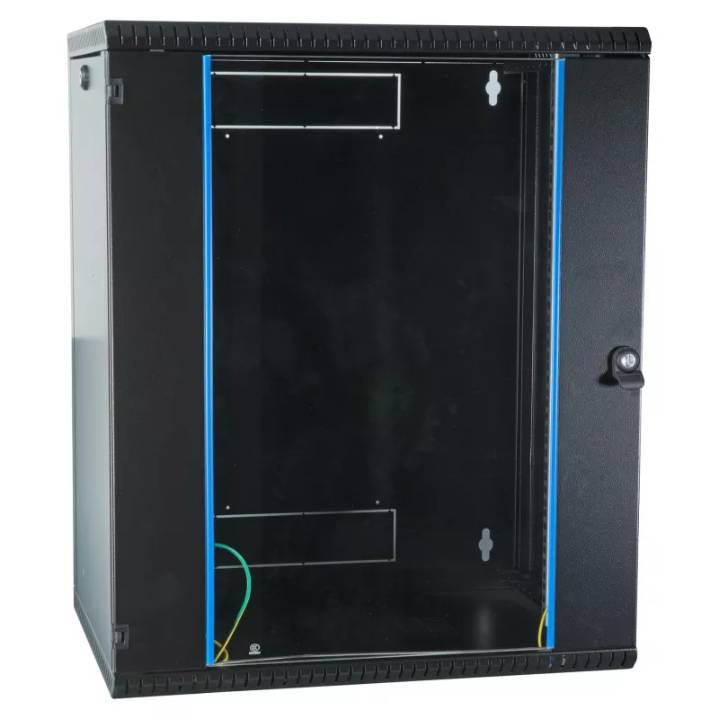 EFB 19 WandEnclosure 15HE, fest, 1-piece, RAL9005, Depth 450 mm