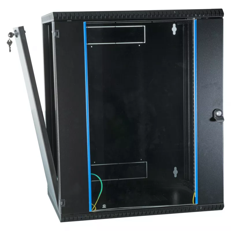 EFB 19 WandEnclosure 15HE, fest, 1-piece, RAL9005, Depth 450 mm