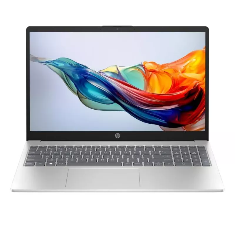 HP 15,6 FHD nešiojamasis kompiuteris, sidabrinis R7-5825U 16GB/512GB SSD b/OS 15-fc0473ng (BR6J6EA#ABD)