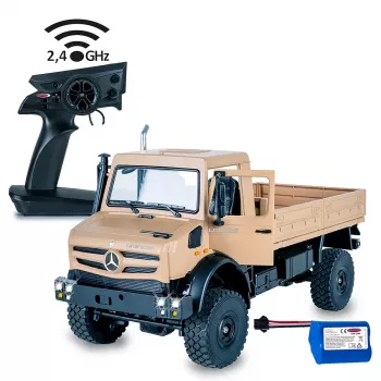 JAMARA Mercedes-Benz Unimog U5023, visureigis, 1:14, 6 metai, 770 g