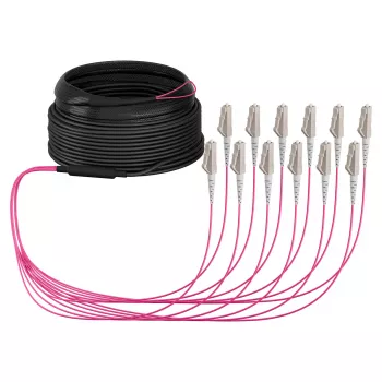 EFB Trunk kabelis U-DQ(ZN)BH OM4 12G (1x12) LC-LC 10m Dca LSZH