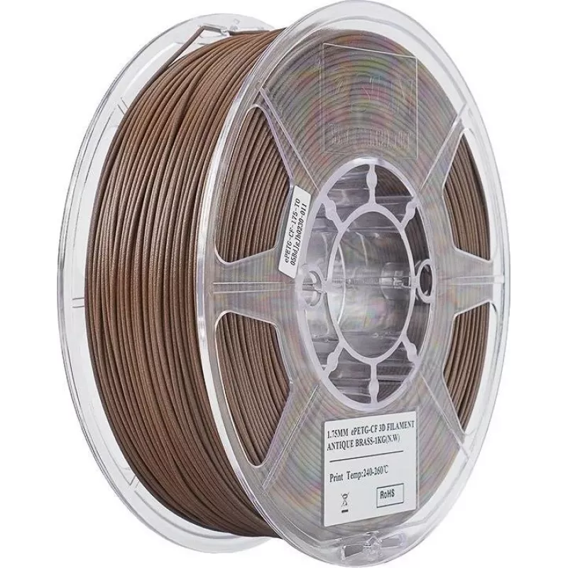 EPETG-CF 1,75mm ANTIQUE BRASS 1kg ESUN 3D FILAMENT (EPETG-CF-P175AB1)