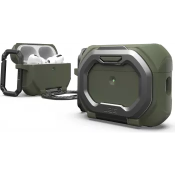 UAG Urban Armor Gear Monarch dėklas | Apple AirPods Pro 3 | alyvuogių žalia/sidabrinė | 104131117233 (104131117233)