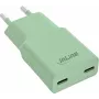 InLine® USB-C įkroviklis, 30 W, GaN, dvigubas USB-C, PD/PPS, Matcha Latte/žalias (31590G)