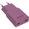 InLine® USB-C įkroviklis, 30 W, GaN, dvigubas USB-C, PD/PPS, laukinė uoga / violetinė (31590P)