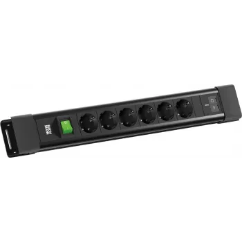 BACHMANN CONNECTUS 6xCEE7/3 1x jungiklis, 1xUSB C/C 45W L=2,0m CEE7/7 juodas (BM0022772)