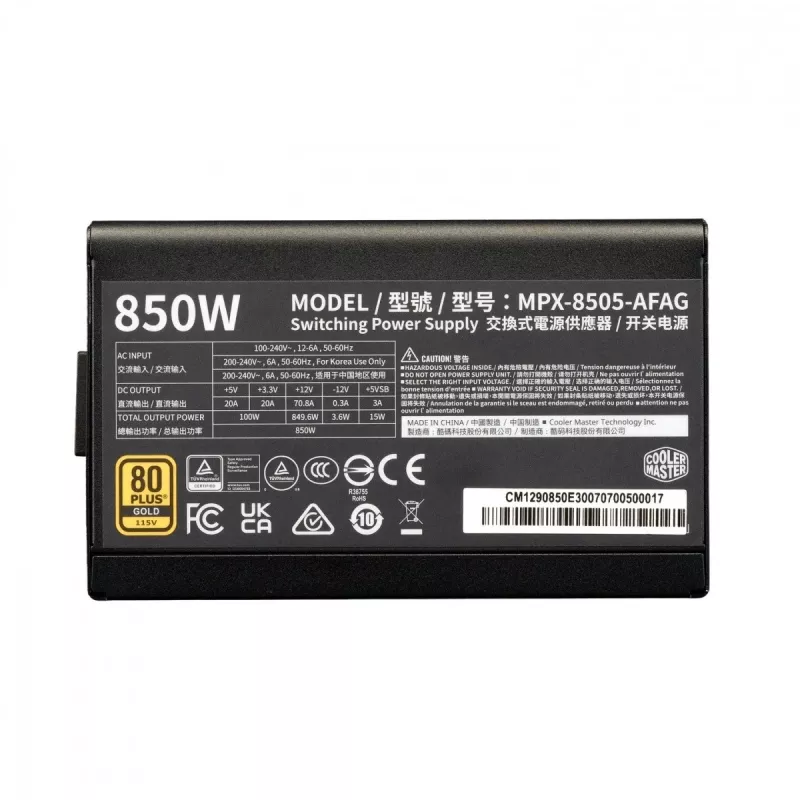 Modulinis maitinimo blokas Elite Gold 850W ATX 3.1 80 Plus Gold
