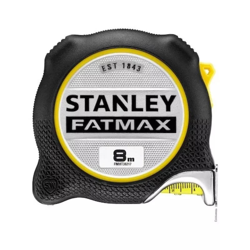 Stanley matavimo juosta FMHT38217-0 8 m juoda, geltona