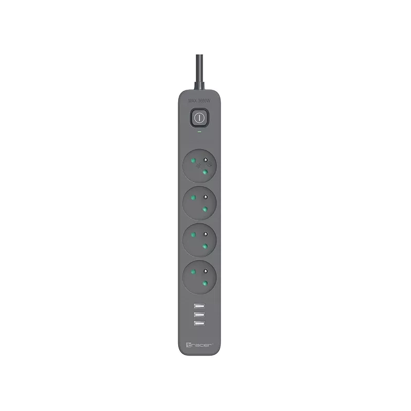 Tracer 47685 Power Line+ 5m (4 lizdai + 3x USB A)