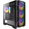 ANTEC AX-1000 ARGB Gaming E-ATX, ATX, Micro-ATX, ITX Mid Tower PC korpusas, juodas (0-761345-10240-7)