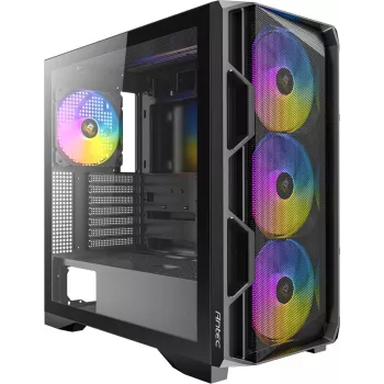 ANTEC AX-1000 ARGB Gaming E-ATX, ATX, Micro-ATX, ITX Mid Tower PC korpusas, juodas (0-761345-10240-7)