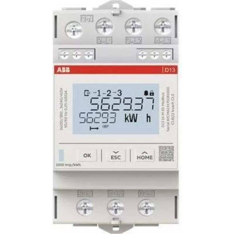 ABB ABB D13 D13 15-M 65 Modbus energijos skaitiklis D13 15-M 65 Modbus 1 (2CMA241765R1000)