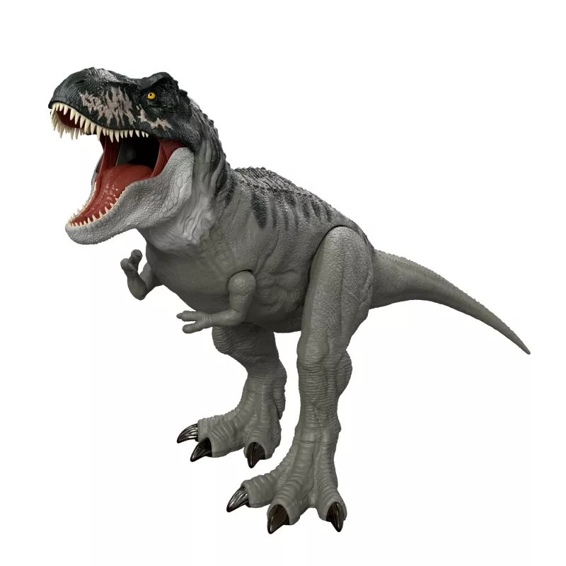 Jurassic World Rebirth Super Colossal Tyrannosaurus Rex veiksmo figūrėlė, T-Rex dinozaurų filmo žaislas