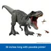 Jurassic World Rebirth Super Colossal Tyrannosaurus Rex veiksmo figūrėlė, T-Rex dinozaurų filmo žaislas