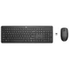 HP 235 belaidžių pelių ir klaviatūros rinkinys, pilno dydžio (100 %), belaidis, RF belaidis, juodas, pelė pridedama