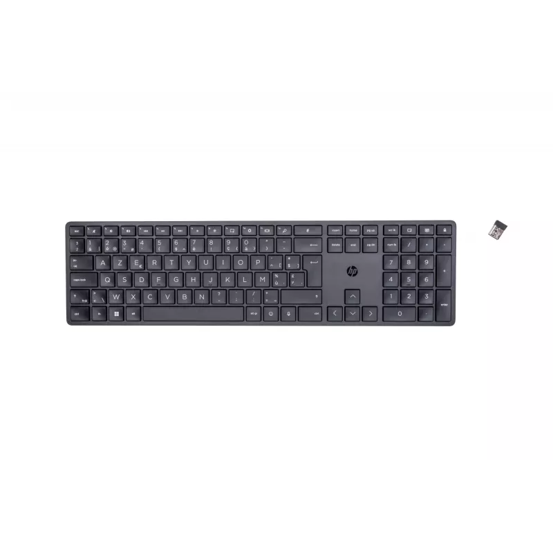 HP 450 programuojama belaidė klaviatūra RF Belaidė + USB AZERTY belgiška juoda