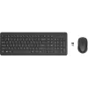 HP 330 belaidžių pelių ir klaviatūros rinkinys, pilno dydžio (100 %), belaidis, RF belaidis, juodas, pelė įtraukta