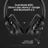 HyperX Cloud MIX 2 – žaidimų ausinės (juodos), laidinės ir belaidės, žaidimams, 20–20000 Hz, 270 g, ausinės, juodos
