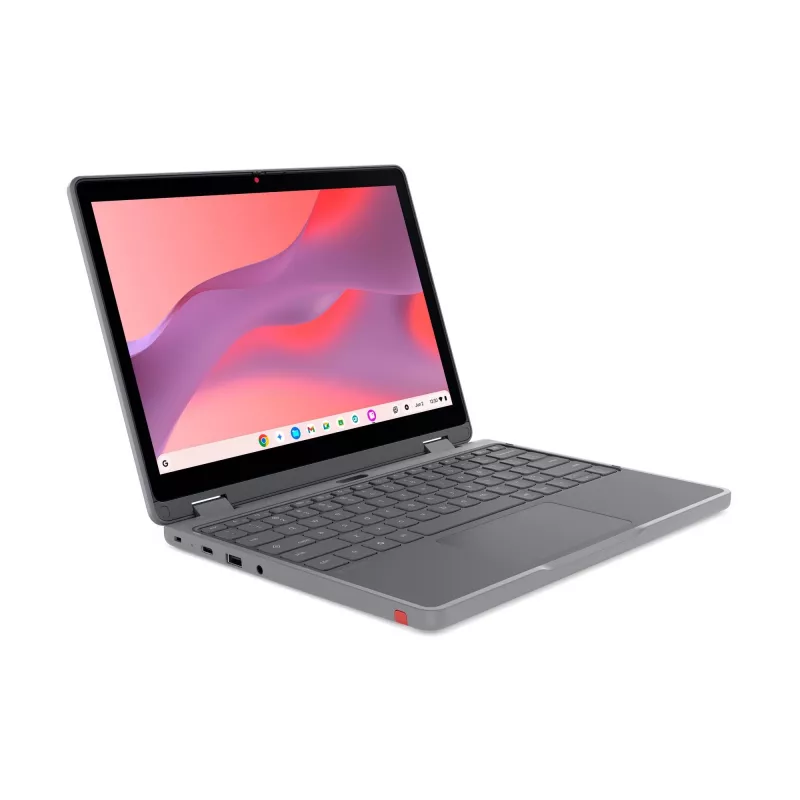 „Lenovo Chrome 500e 2in1 G5 M89“ „MediaTek Kompanio 540“ „Chromebook“ 31 cm (12,2 col.) jutiklinis WUXGA 8 GB LPDDR5x-SDRAM 64 GB UFS „Wi-Fi 6E“ (802.11ax) „ChromeOS“ anglų k. pilkas
