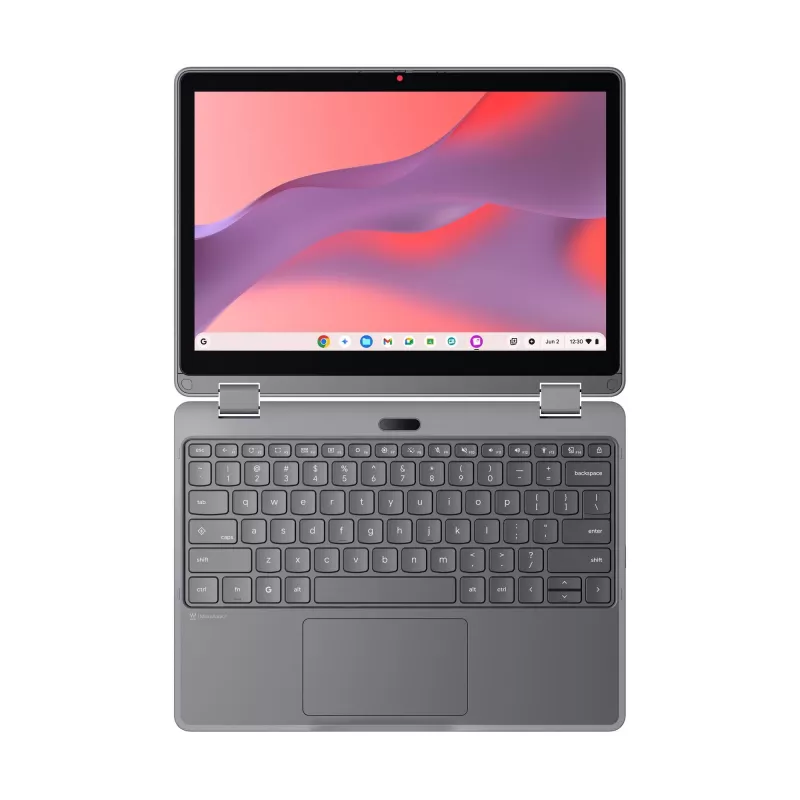 „Lenovo Chrome 500e 2in1 G5 M89“ „MediaTek Kompanio 540“ „Chromebook“ 31 cm (12,2 col.) jutiklinis WUXGA 8 GB LPDDR5x-SDRAM 64 GB UFS „Wi-Fi 6E“ (802.11ax) „ChromeOS“ anglų k. pilkas