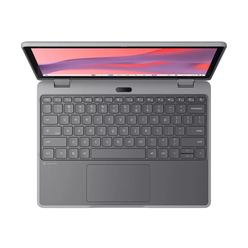 „Lenovo Chrome 500e 2in1 G5 M89“ „MediaTek Kompanio 540“ „Chromebook“ 31 cm (12,2 col.) jutiklinis WUXGA 8 GB LPDDR5x-SDRAM 64 GB UFS „Wi-Fi 6E“ (802.11ax) „ChromeOS“ anglų k. pilkas