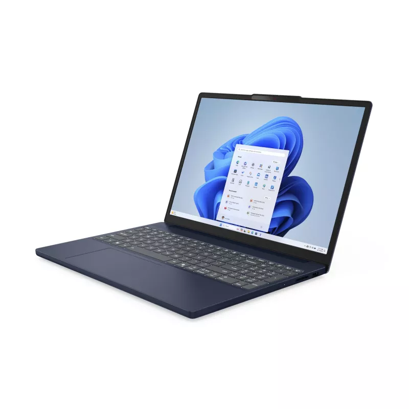 Lenovo IdeaPad plonas 3 15ARP10 AMD Ryzen™ 5 150 nešiojamasis kompiuteris 38,9 cm (15,3 colio) WUXGA 16 GB DDR5-SDRAM 512 GB SSD Wi-Fi 7 (802.11be) Windows 11 Home vokiška klaviatūra mėlynas