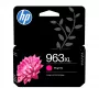 HP 963XL didelio našumo purpurinis Originalius rašalo kasetė, didelio našumo (XL), purpurinė, pigmentinis rašalas, 23,25 ml, 1 vnt., vienetinis pakuotė