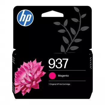 HP 937 purpurinė originali rašalo kasetė, standartinės išeigos, purpurinė, 1 vnt., 800 puslapių, vienetinė pakuotė