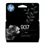 HP 937 juoda originali rašalo kasetė, standartinės išeigos, juoda, 1 vnt., 1250 puslapių, vienetinė pakuotė