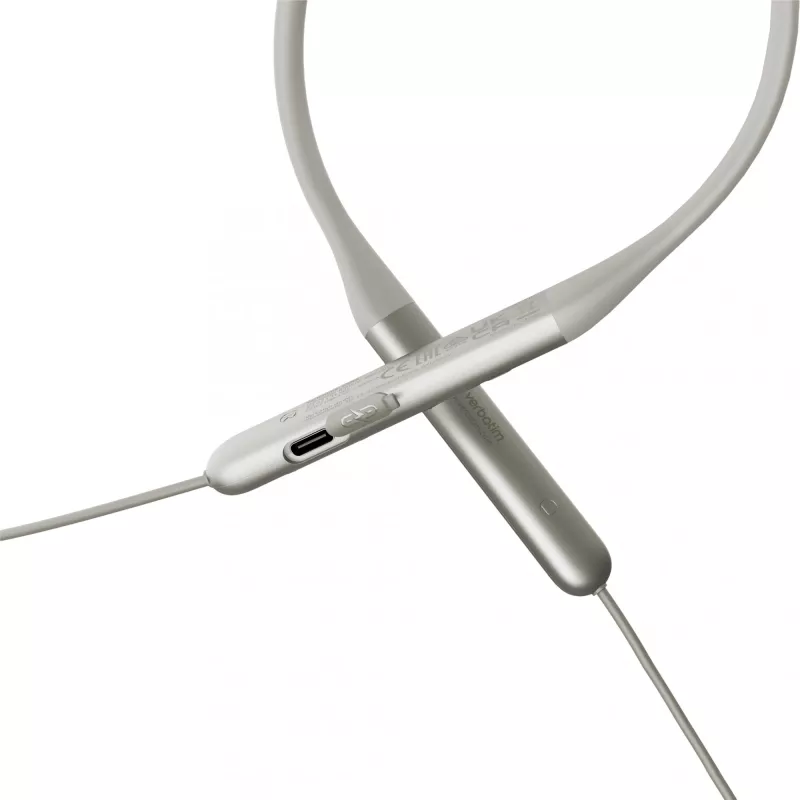 Verbatim TruSound ANC Neckband Earbuds Pilka, Wireless, 20 - 20000 Hz, Music/Everyday, 46.5 g, Headset, Pilka