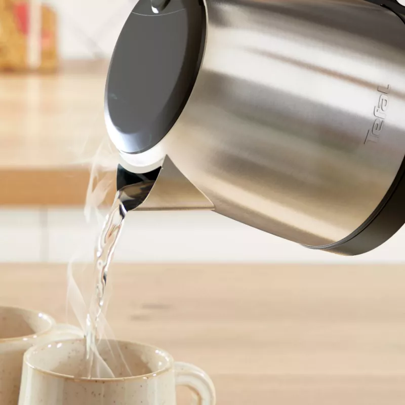 Tefal Subito Mini KO5S2DE0 elektrinis virdulys, 1 l, 2400 W, juodos spalvos, nerūdijančio plieno