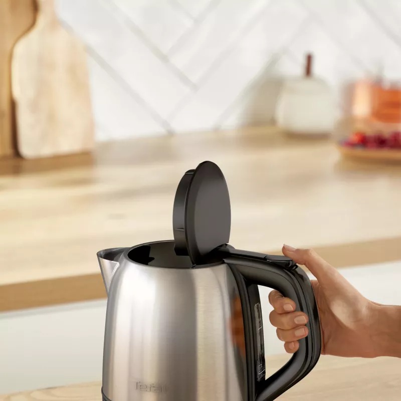 Tefal Subito Mini KO5S2DE0 elektrinis virdulys, 1 l, 2400 W, juodos spalvos, nerūdijančio plieno