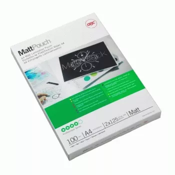GBC Laminavimo plėvelė A4 Matinė 100 Mikronų, Matinė, A4, 216 mm, 0,2 mm, 303 mm, 100 vnt.