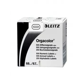Leitz Orgacolor lipnios etiketės Užapvalintas stačiakampis Balta
