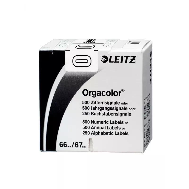 Leitz Orgacolor lipnios etiketės Užapvalintas stačiakampis Balta