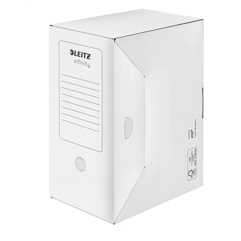 Leitz Infinity archyvinė dėžė FSC® 150 mm, balta, A4, 290 g, 150 x 330 x 255 mm