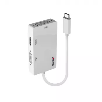 Lindy USB Type C į trigubą ekraną keitiklis, 3840 x 2160 pikselių
