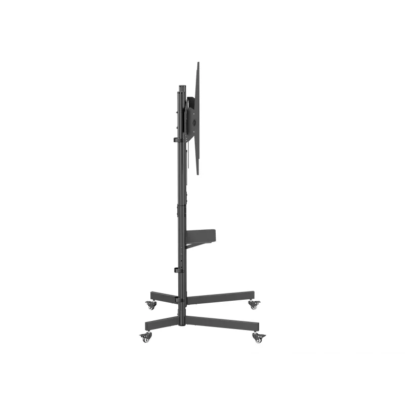 Equip 55–100 colių ekonominis televizoriaus stovas, 2,54 m (100 colių), 100 x 100 mm, 800 x 600 mm, -10–5°, plastikas, nerūdijantis plienas, juodas
