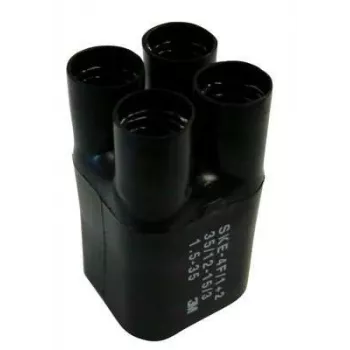 3M SKE 4F/1+2, termiškai susitraukiantis vamzdelis, juodas, 10 cm, 3.5 cm, 1 vnt., 120 °C
