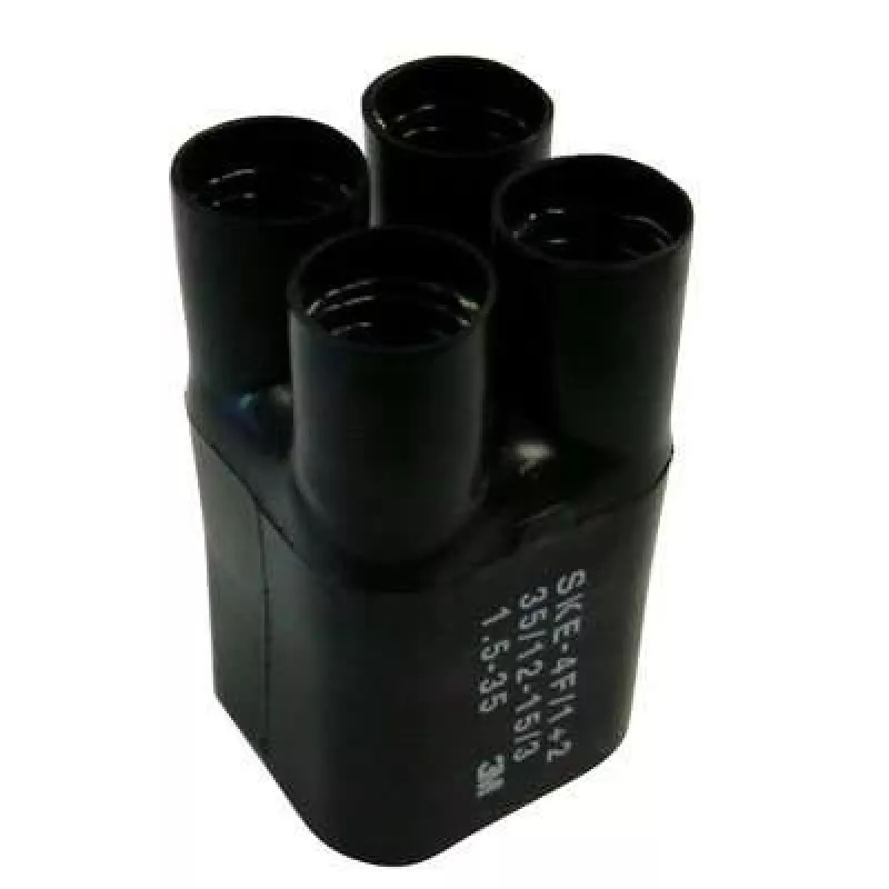 3M SKE 4F/1+2, termiškai susitraukiantis vamzdelis, juodas, 10 cm, 3.5 cm, 1 vnt., 120 °C