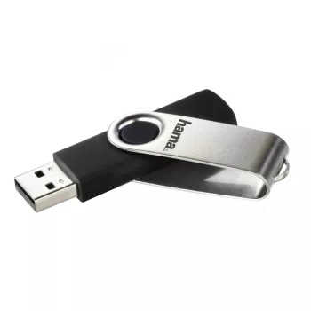 Hama 00181059 USB atmintukas 8 GB USB Type-A 2.0 Juoda, Sidabrinė