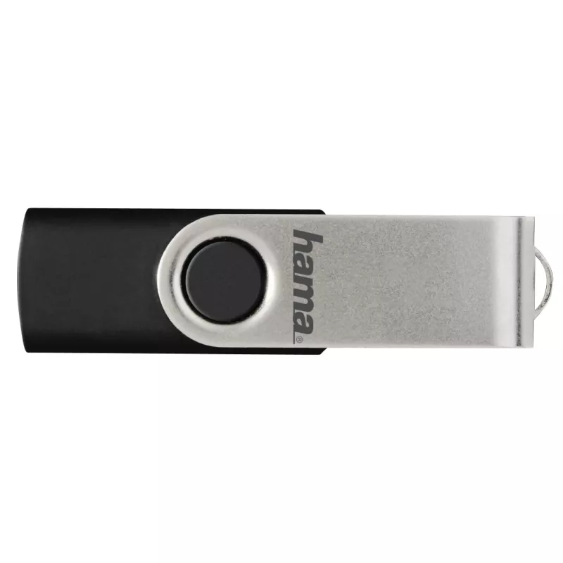 Hama 00181059 USB atmintukas 8 GB USB Type-A 2.0 Juoda, Sidabrinė