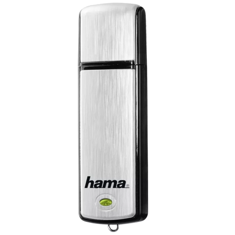 Hama Fancy USB atmintukas 64 GB 2.0 Juoda, Sidabrinė