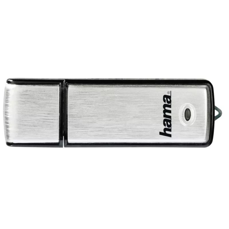 Hama Fancy USB atmintukas 64 GB 2.0 Juoda, Sidabrinė