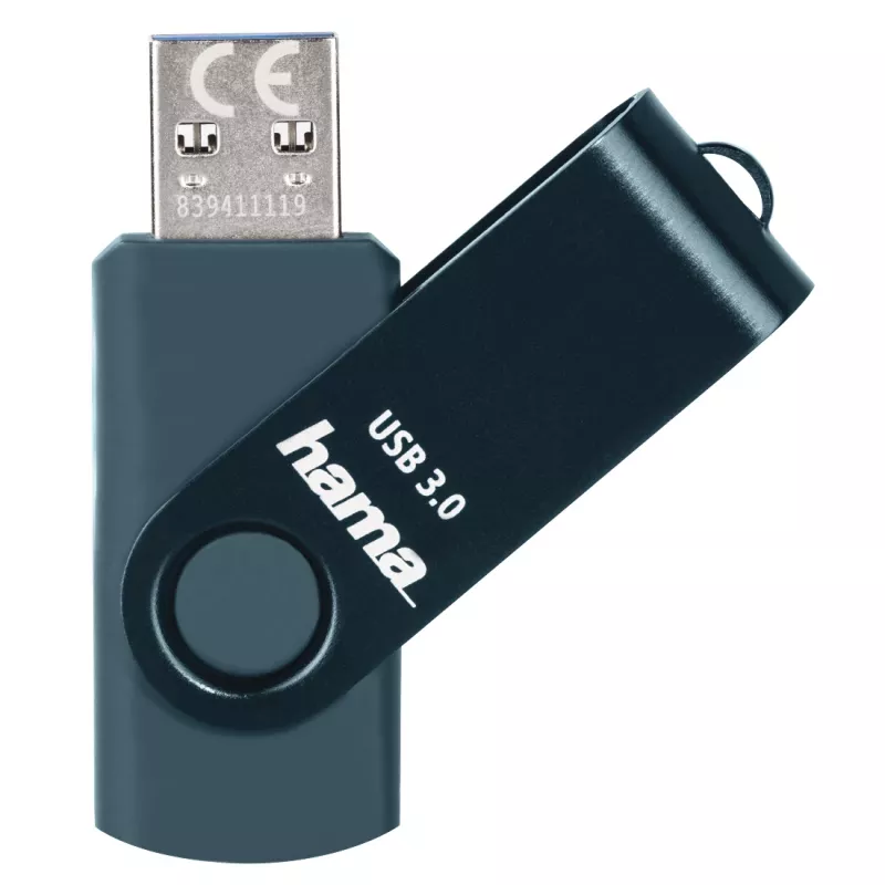 Hama Rotate USB atmintukas 64 GB USB Type-A 3.2 Gen 1 (3.1 Gen 1) mėlynas